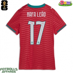 Portugal Rafael Leao #17 Hemmatröja Kvinnor VM 2026 Kortärmad
